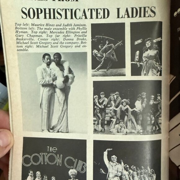 Sophisticated Ladies Musical Theater Broadway Framed Poster & Original Playbill - Picture 3 of 5